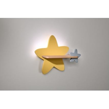 Lampada da parete a LED per bambini con mensola STAR LED/5W/230V