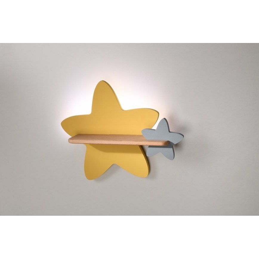Lampada da parete a LED per bambini con mensola STAR LED/5W/230V