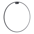 Lampada da parete a LED SATURNO LED/46W/230V Ø 80 cm IP44 nero