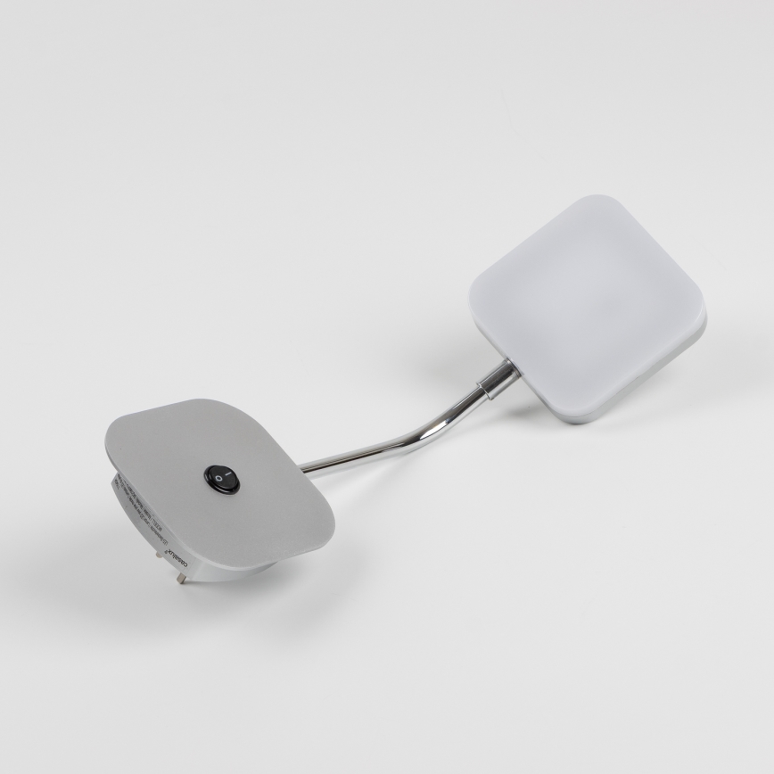 Lampada da parete a spina LED/3,2W/230V cromo lucido