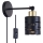 Lampada da parete a spot con interruttore ELEN 1xE27/35W/230V nero/oro