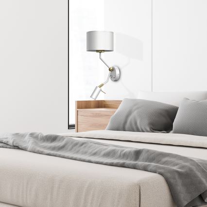 Lampada da parete ALBION 1xE27/40W/230V + 1xGU10/MR11/7W