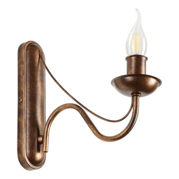 Lampada da parete ANTON 1xE14/60W/230V bronzo