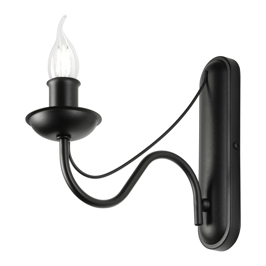 Lampada da parete ANTON 1xE14/60W/230V nera