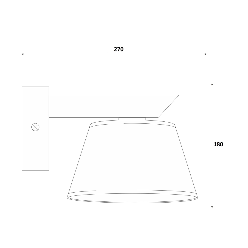Lampada da parete ANTONIO 1xE14/40W/230V faggio