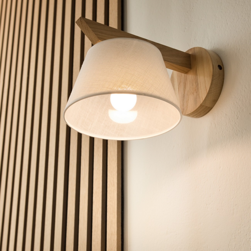 Lampada da parete ANTONIO 1xE14/40W/230V rovere