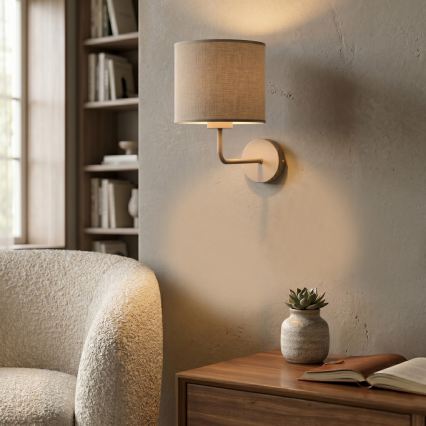 Lampada da parete ARDEN 1xE27/15W/230V beige
