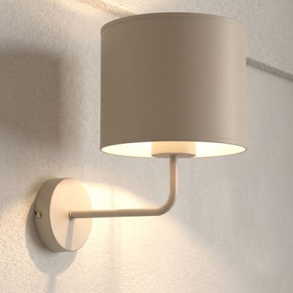 Lampada da parete ARDEN 1xE27/15W/230V beige