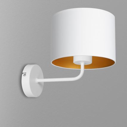 Lampada da parete ARDEN 1xE27/60W/230V bianco/oro