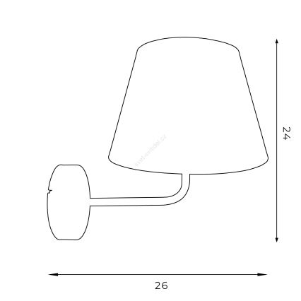 Lampada da parete ARDEN 1xE27/60W/230V viola/oro