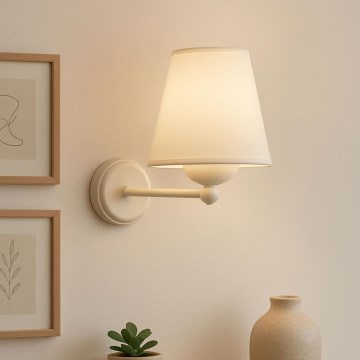 Lampada da parete ASPARAGUS 1xE27/40W/230V bianca