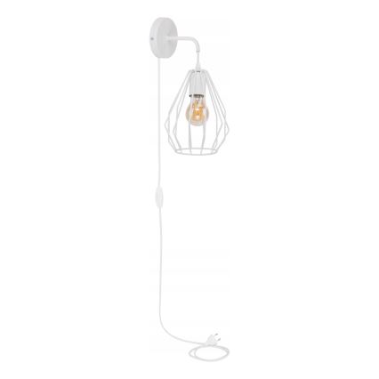 Lampada da parete BRYLANT 1xE27/60W/230V bianca