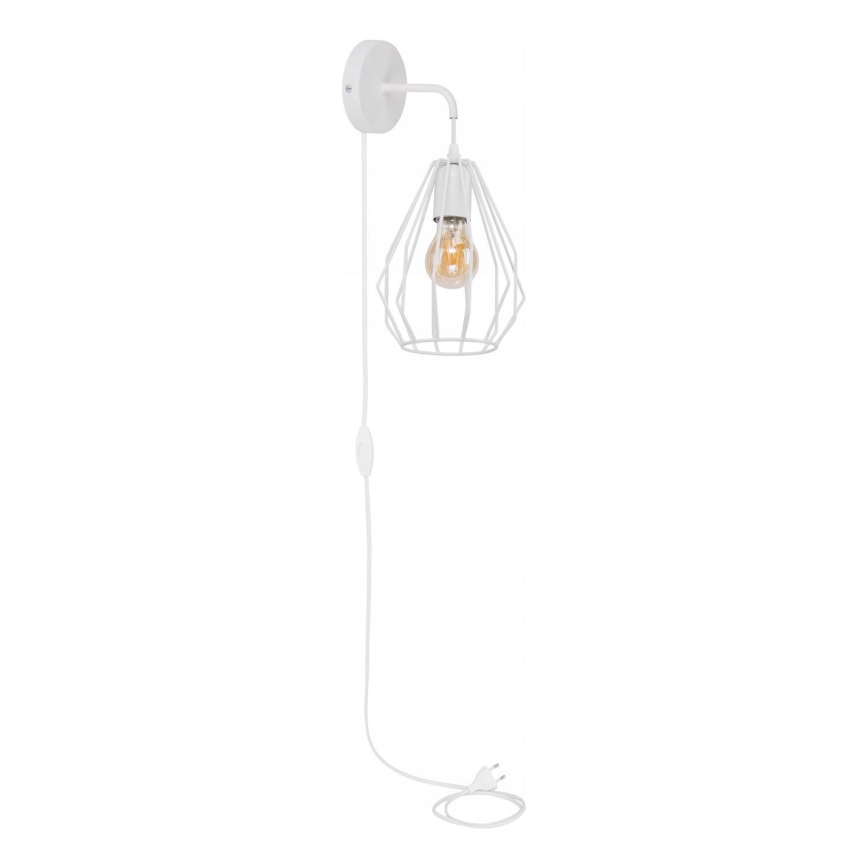 Lampada da parete BRYLANT 1xE27/60W/230V bianca