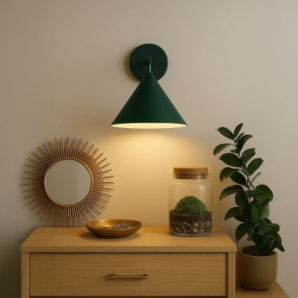 Lampada da parete CAPITAL 1xGX53/15W/230V verde