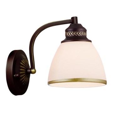 Lampada da parete CLAIR 1xE27/40W/230V marrone/oro