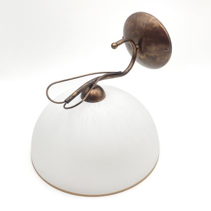 Lampada da parete COBRA 1xE27/60W/230V bronzo/patina