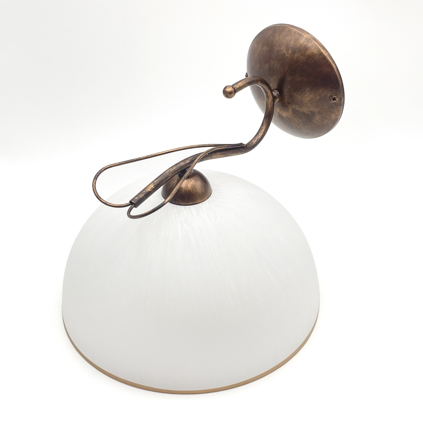 Lampada da parete COBRA 1xE27/60W/230V bronzo/patina