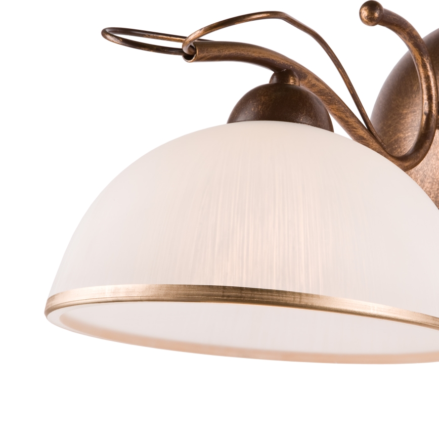 Lampada da parete COBRA 1xE27/60W/230V bronzo/patina