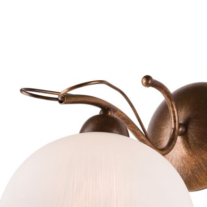Lampada da parete COBRA 1xE27/60W/230V bronzo/patina