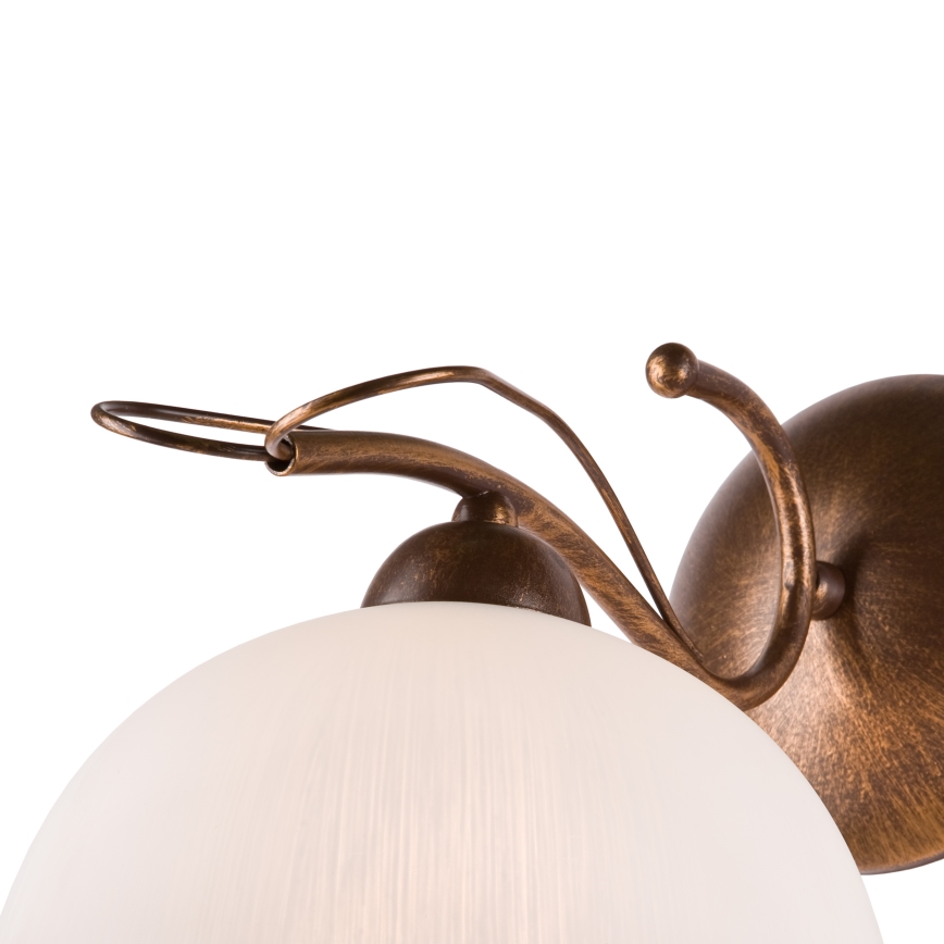 Lampada da parete COBRA 1xE27/60W/230V bronzo/patina