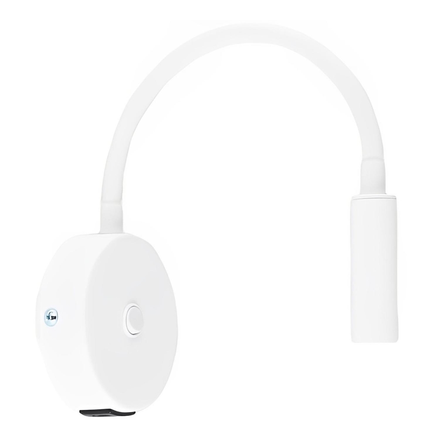 Lampada da parete con USB port LAGOS 1xG9/3W/5V 4000K bianco