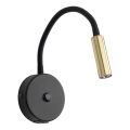 Lampada da parete con USB port LAGOS 1xG9/3W/5V 4000K nero/oro