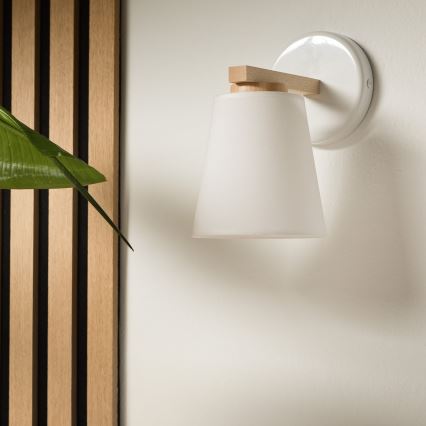 Lampada da parete ELLIE 1xE27/60W/230V faggio