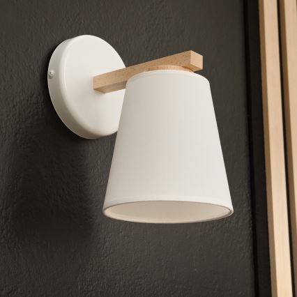 Lampada da parete ELLIE 1xE27/60W/230V faggio