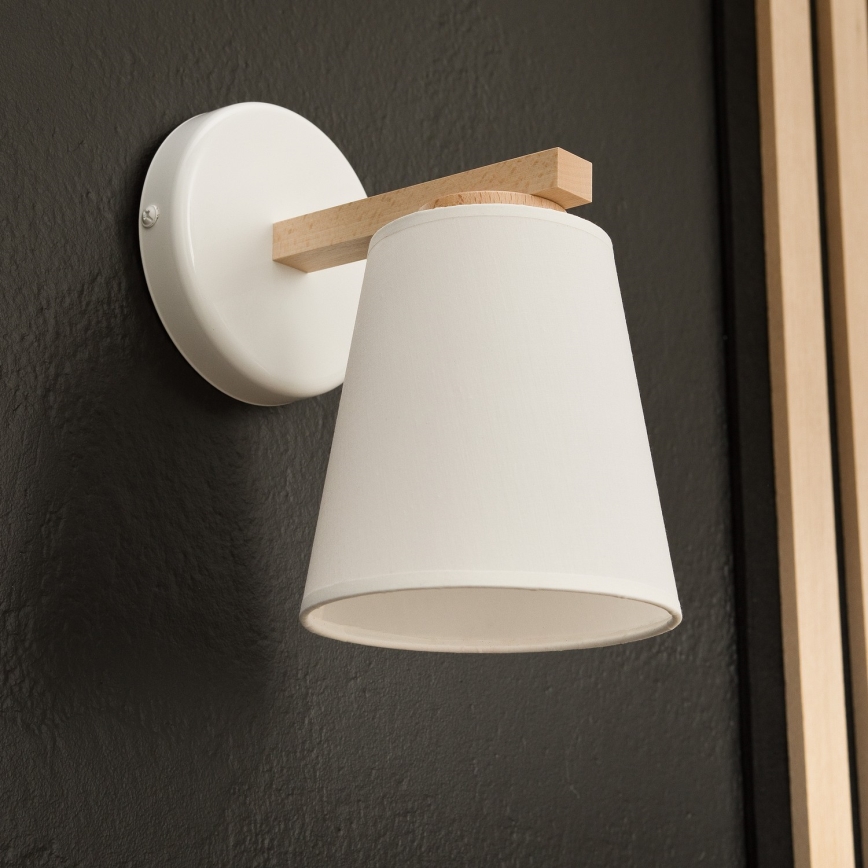 Lampada da parete ELLIE 1xE27/60W/230V faggio