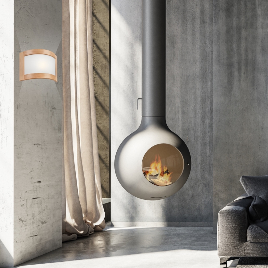 Lampada da parete ELODIE 1xE27/60W/230V faggio