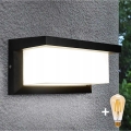 Lampada da parete esterna dimmerabile a LED NEELY 1xE27/W/230V 2700-6500K IP54 nera