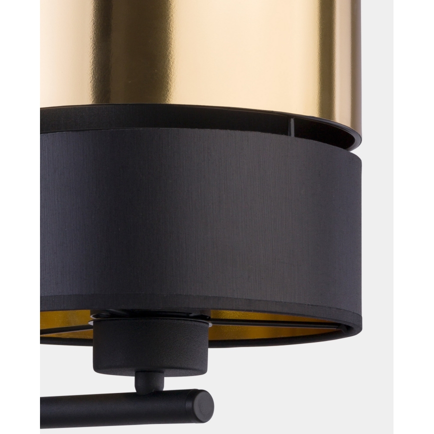 Lampada da parete HILTON 1xE27/15W/230V ottone/nero