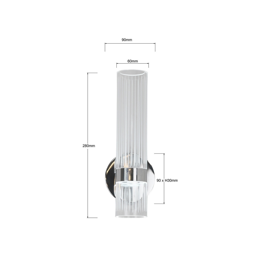 Lampada da parete LED AMBIENTE LED/6W/230V 3000/4000/6000K cromo lucido