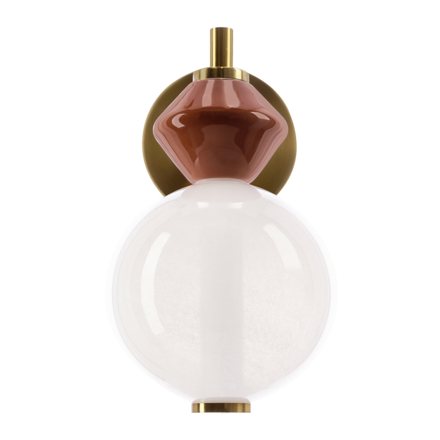 Lampada da parete LED FLORES LED/7W/230V oro/marrone