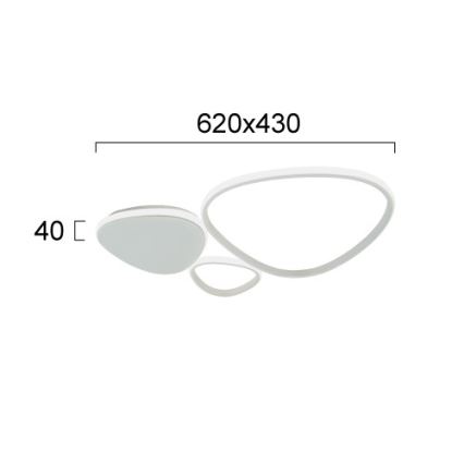 Lampada da parete LED HELIX LED/33W/230V grigia