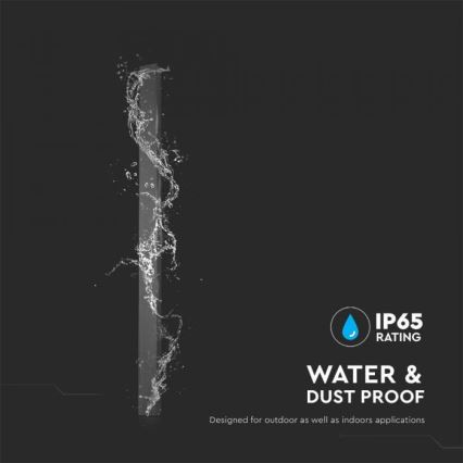 Lampada da parete LED per esterni 10 W/230 V 4000 K IP65 51 cm nero