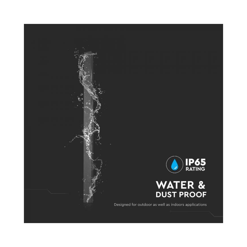 Lampada da parete LED per esterni 10 W/230 V 4000 K IP65 51 cm nero