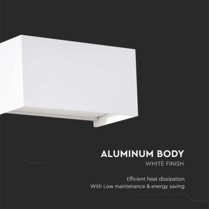 Lampada da parete LED per esterni LED/24W/230V 3000K IP65 bianco