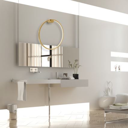 Lampada da parete LED SATURNO LED/25W/230V diam. 50 cm IP44 oro