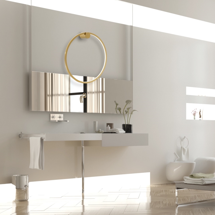 Lampada da parete LED SATURNO LED/25W/230V diam. 50 cm IP44 oro
