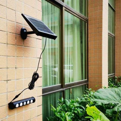 Lampada da parete LED Solar con sensore LED/8W/3,7V 4000 mAh 4000K IP65