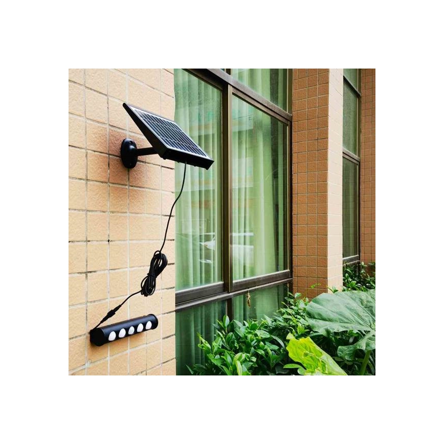 Lampada da parete LED Solar con sensore LED/8W/3,7V 4000 mAh 4000K IP65