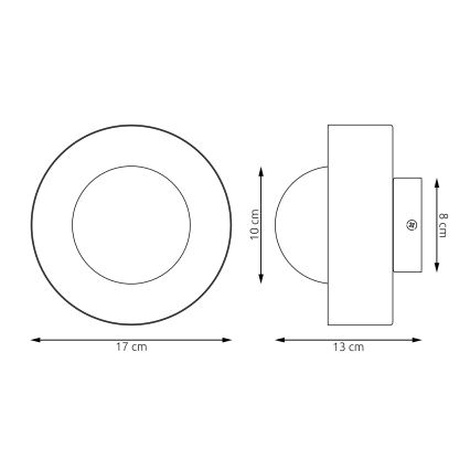 Lampada da parete LULU 1xG9/8W/230V arancione