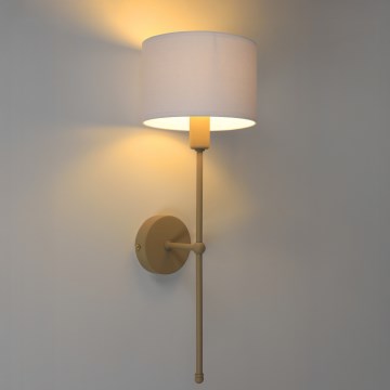 Lampada da parete MADELA 1xE14/40W/230V bianco/beige