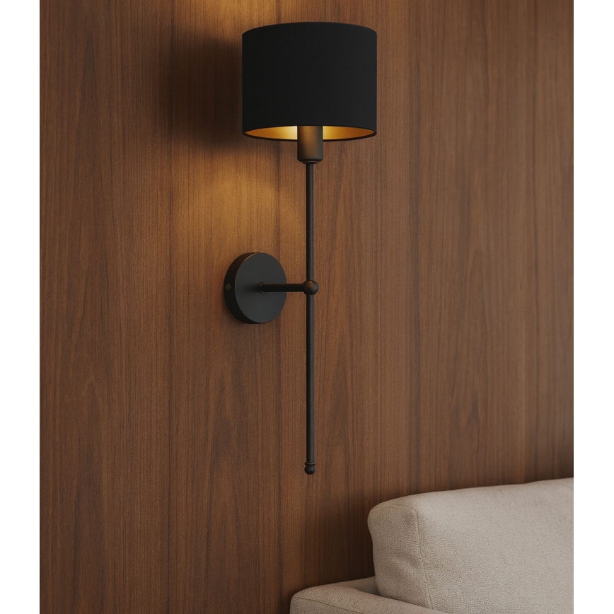Lampada da parete MADELA 1xE14/40W/230V nera