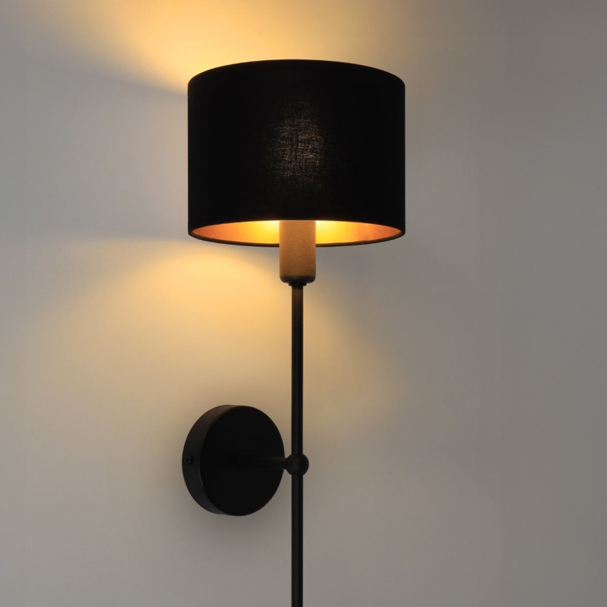 Lampada da parete MADELA 1xE14/40W/230V nera