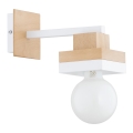 Lampada da parete MIKO 1xE27/15W/230V bianca/beige