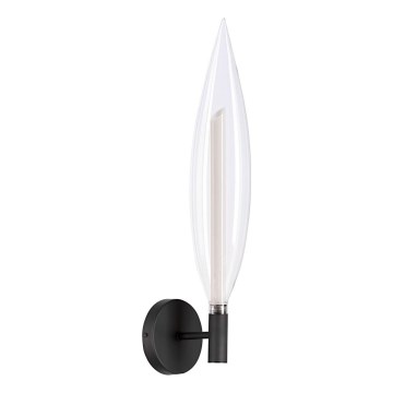 Lampada da parete NORDIC 1xG9/5W/230V nera/trasparente