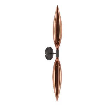 Lampada da parete NORDIC 2xG9/5W/230V nero/rame