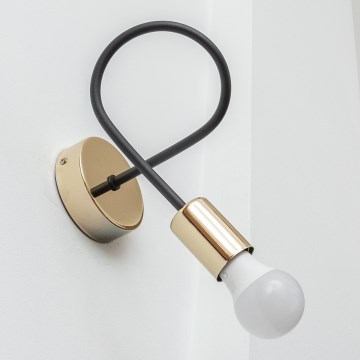Lampada da parete OXFORD 1xE27/15W/230V oro/nero
